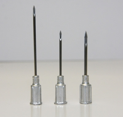 Aluminum hub 18 Gauge x 1.5 inch needles (box of 100) - Hamby