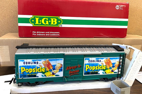 LGB Popsicle® Steel Boxcar 48913 - G scale - Hamby Dairy Supply