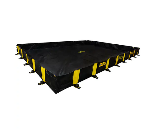RIGID-LOCK QUICKBERM, 2990 US GAL. CAPACITY, 20' W X 20' L X 12" H, STAKE WALL