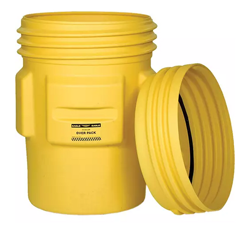 OVERPACK PLASTIC DRUM BARREL 95 US GAL. STATIONARY