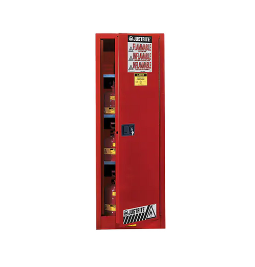 SURE-GRIP EX SLIMLINE FLAMMABLE SAFETY CABINET 22 GAL. 3 SHELVES