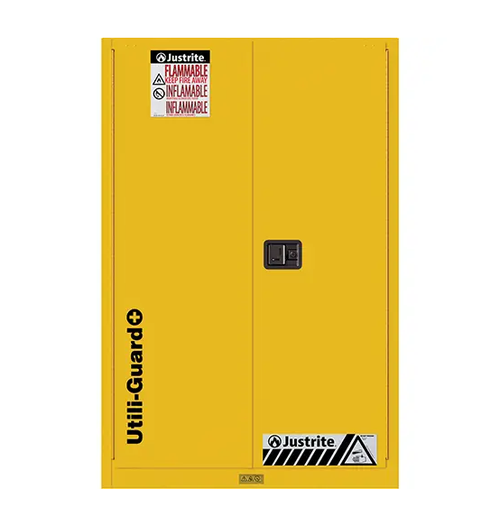 UTILI-GUARD+ FLAMMABLE SAFETY CABINET 45 GAL. 2 DOOR 43" W X 65" H X 22" D