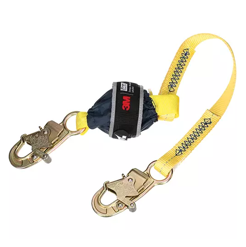 WEB SHOCK-ABSORBING LANYARD 3' SNAP HOOK CENTER SNAP HOOK LEG ENDS POLYESTER