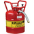 D.O.T. ACCUFLOW™ SAFETY CANS, TYPE II, STEEL, 5 US GAL., RED, FM APPROVED