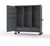 EXTREME DUTY 12 GA MOBILE RIGGING CABINET WITH WELDED HOOKS, 3 DRAWERS, HANGER RODS - 72 IN. W X 30 IN. D X 80 IN. H