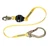 WEB SHOCK-ABSORBING LANYARD 6' REBAR HOOK CENTER SNAP HOOK LEG ENDS POLYESTER