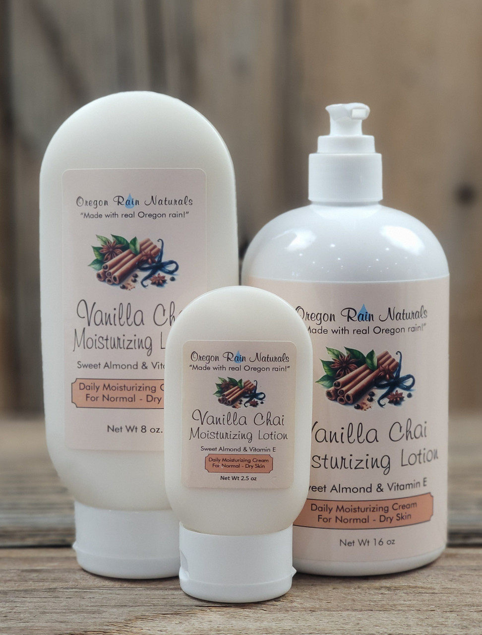 Vanilla Chai Moisturizing Lotion Oregon Rain Naturals