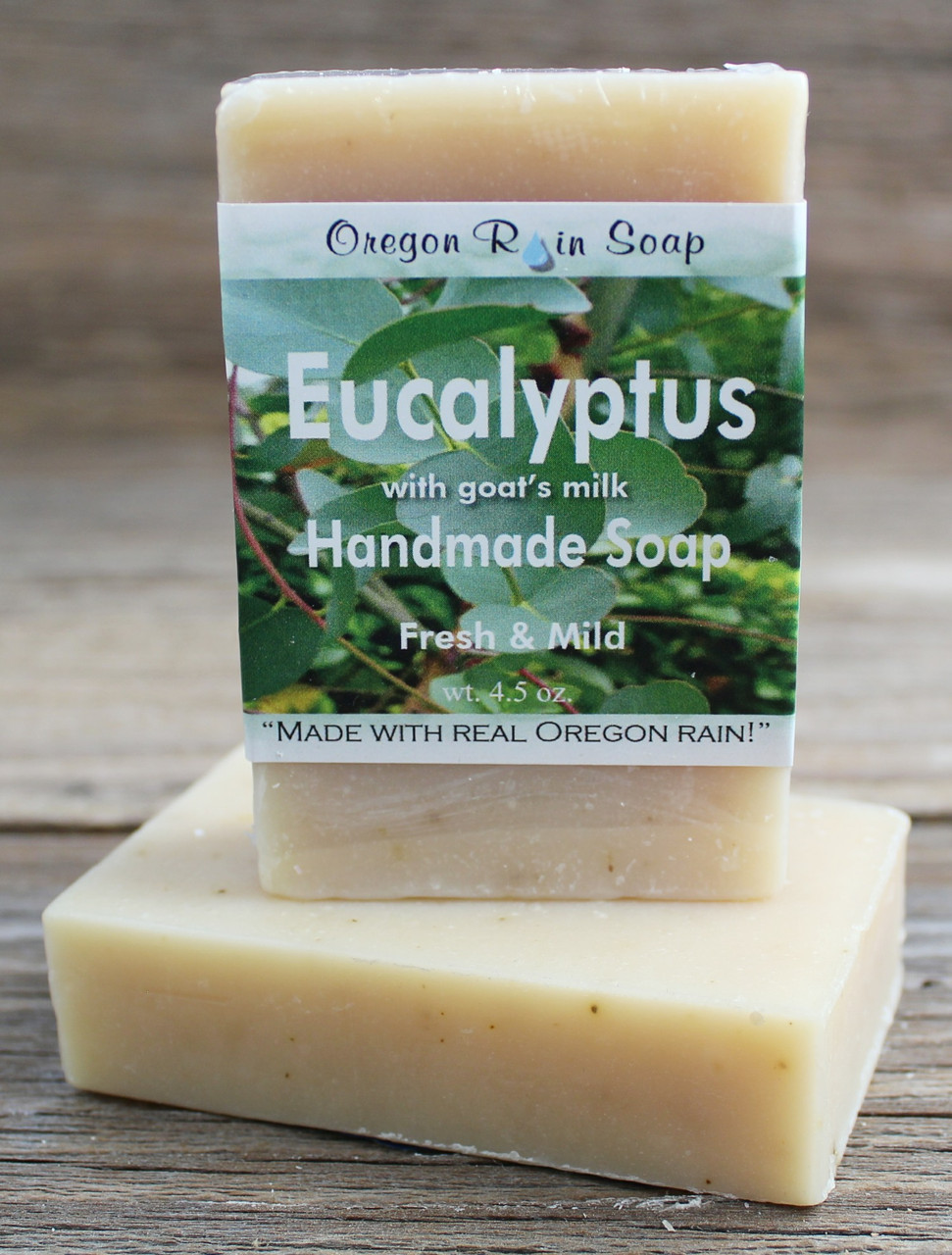 Naturally Scented Handmade Eucalyptus Soap with Goat's Milk