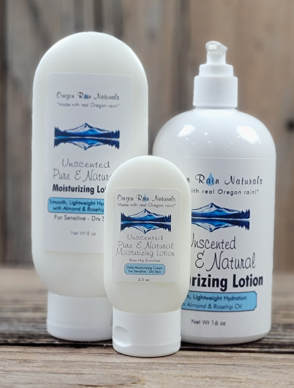 Pure & Natural Unscented Moisturizing Lotion Oregon Rain Naturals