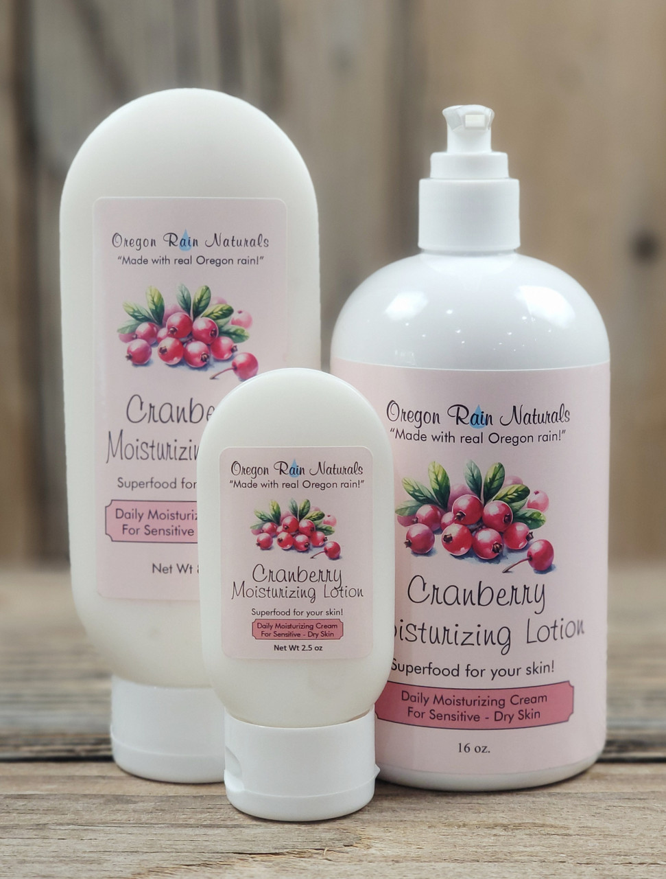 Cranberry Moisturizing Lotion Oregon Rain Naturals