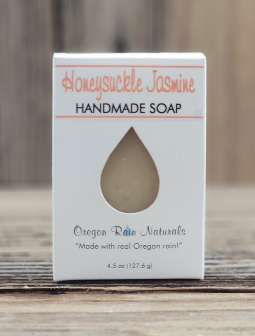 Honeysuckle Jasmine 4.5 oz. Handmade Soap
"Made with real Oregon rain!" Honeysuckle Jasmine 4.5 oz. Handmade Soap
"Made with real Oregon rain!"