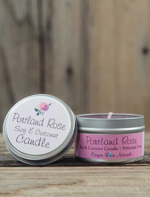 Portland Rose Soy Candle | Oregon Rain Naturals
