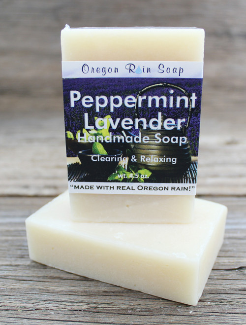 Peppermint Lavender - Mild cleansing bar soap
100% Natural
No Colorant
Made in Oregon, USA