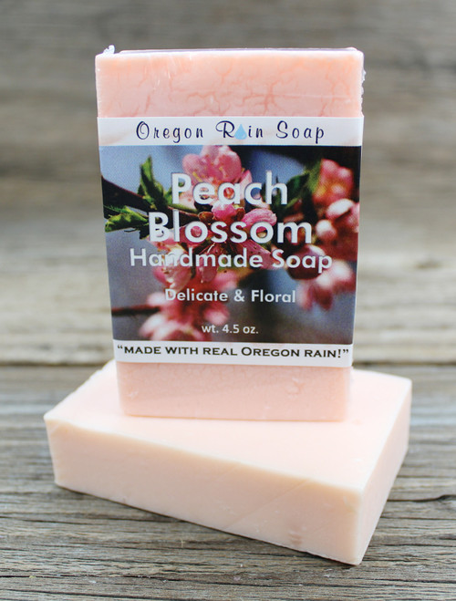 Peach Blossom - mild cleansing bar soap
Soft and Delicate Scent
Made in Oregon, USA