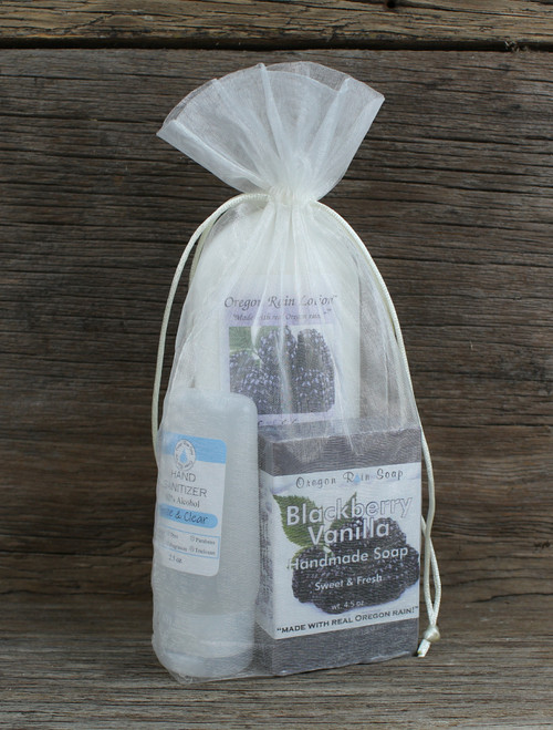 A sweet self care kit
Wash and moisturize hands.
Use hand sanitizer when soap and water is not available.