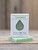 Boxed 1 oz Spearmint Pure Essence Handmade Soap with a cutout raindrop to smell the minty fresh scent and the green color of this soap.
