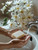 Washing hands with gardenia handmade soap