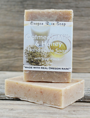 Handmade Goat's Milk Soap - Oatmeal, Milk, Honey