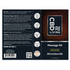 CBD Living Nano Broad Spectrum Hemp CBD Massage Oil Back Label