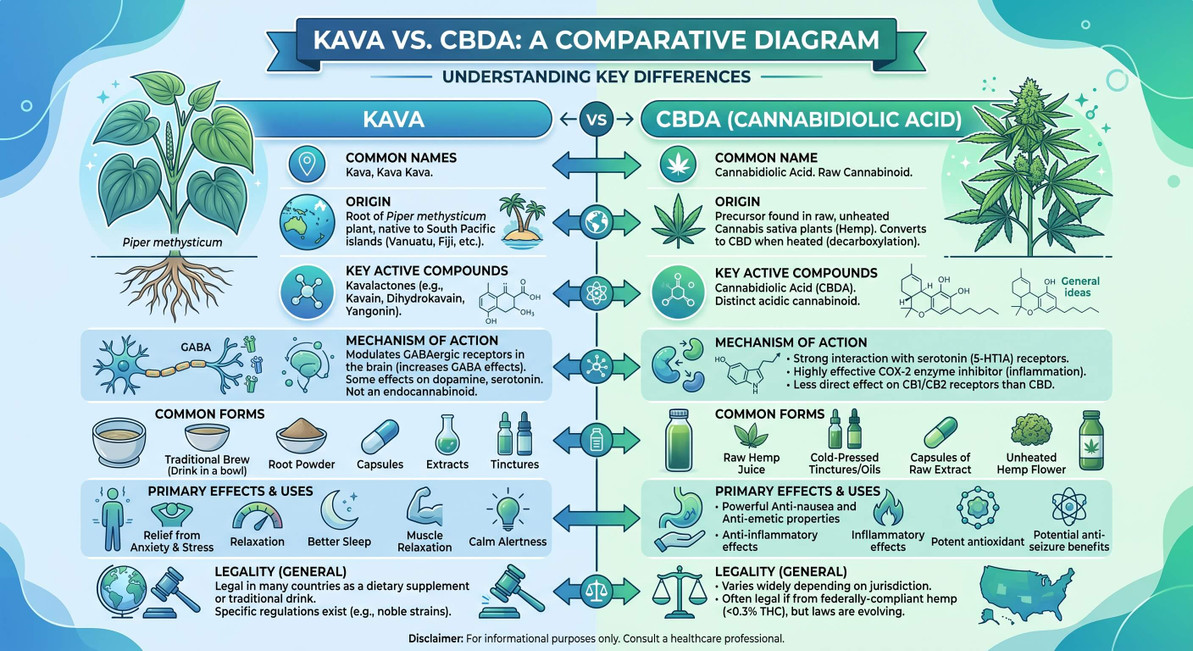 Kava vs. CBDA: How Do They Measure Up Against One Another?