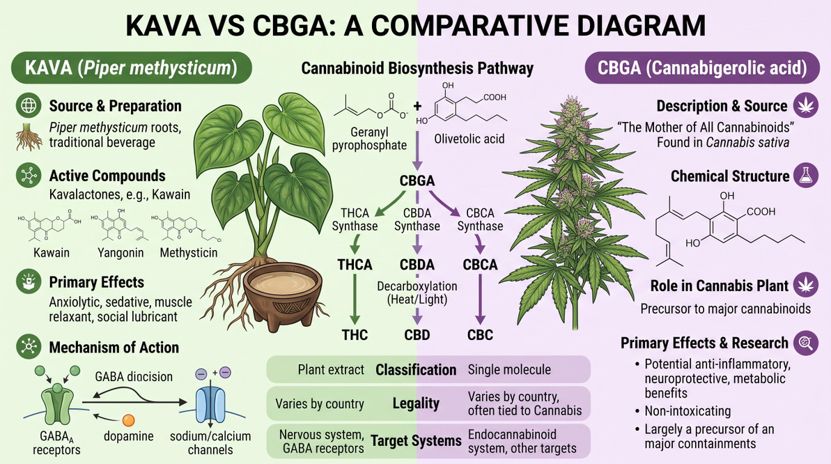 Kava vs. CBGA: How Do They Measure Up Against One Another?