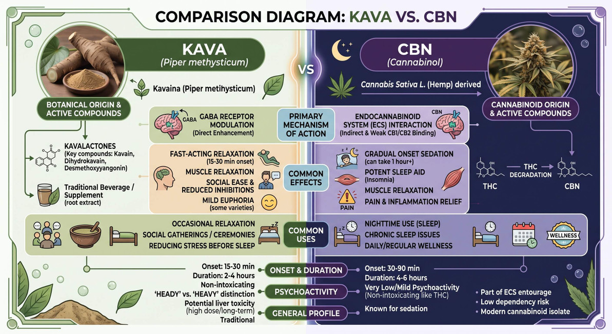 Kava vs. CBN: How Do They Measure Up Against One Another?