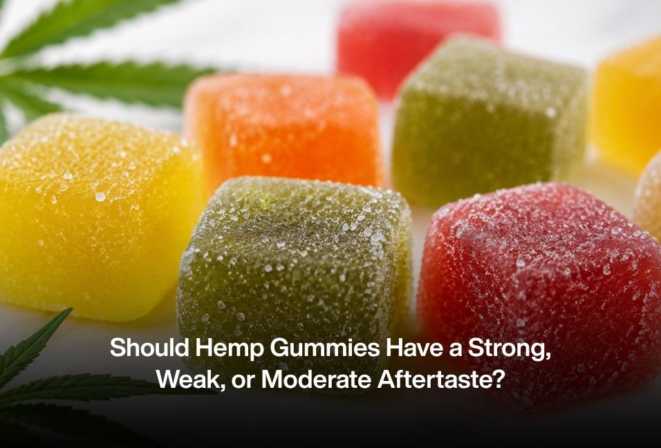 Should Hemp Gummies Have a Strong, Weak, or Moderate Aftertaste?
