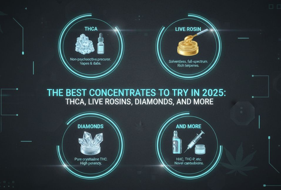 The Best Concentrates to Try in 2025: THCA, Live Rosin, Diamonds, and More