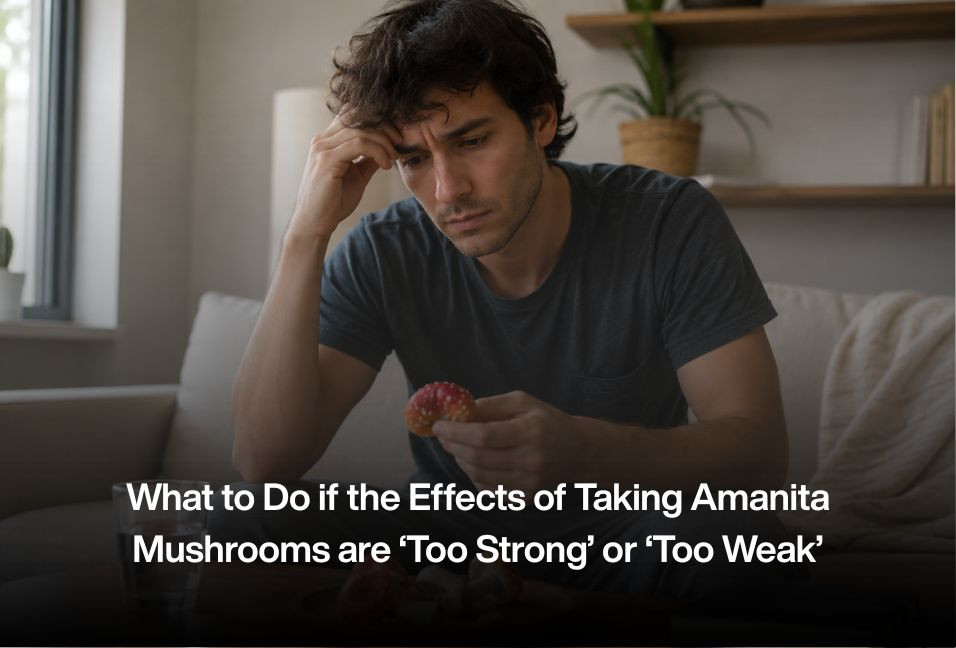 What to Do if the Effects of Taking Amanita Mushrooms are ‘Too Strong’ or ‘Too Weak’