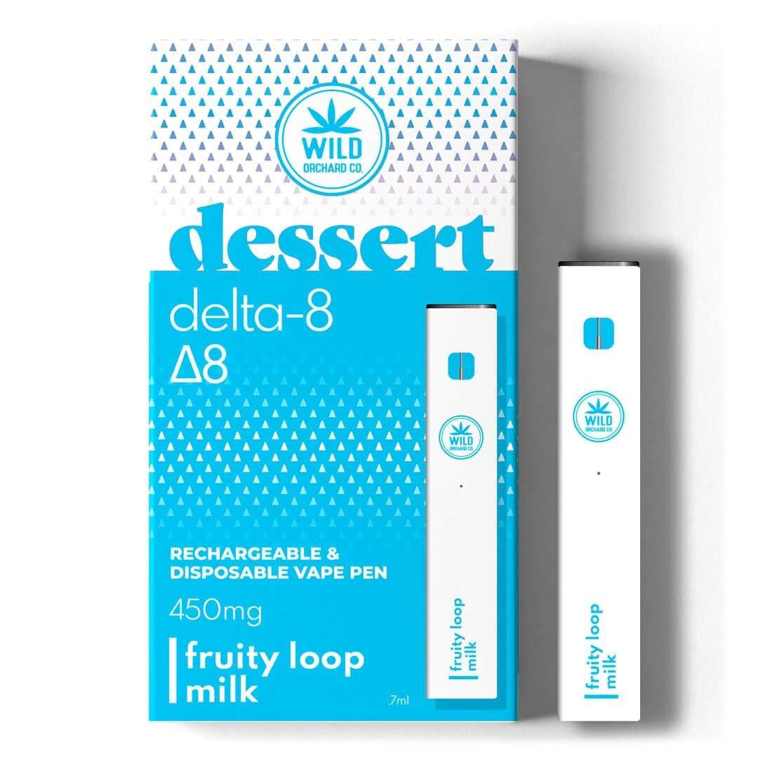 Wild Orchard Delta 8 THC Dessert Disposable Vape Pen - Calm Leaf