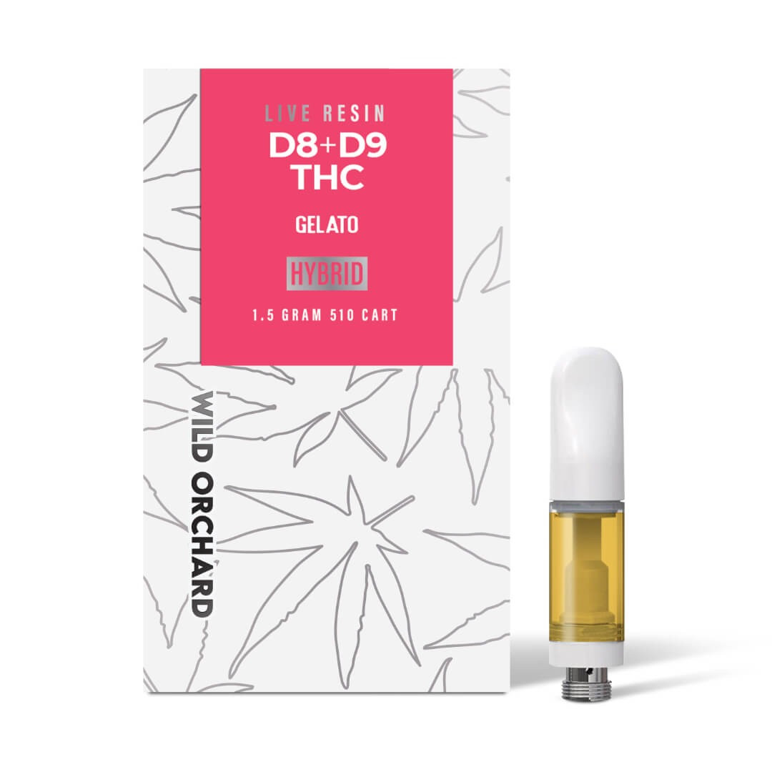 Wild Orchard Delta 8 + Delta 9 THC Live Resin 1.5G Vape Cartridge