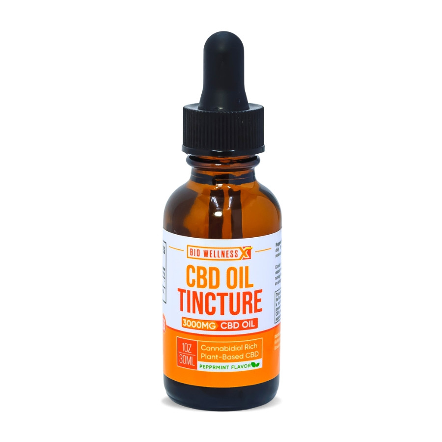 BioWellnessX Pure Hemp CBD Isolate Oil Tincture - Calm Leaf