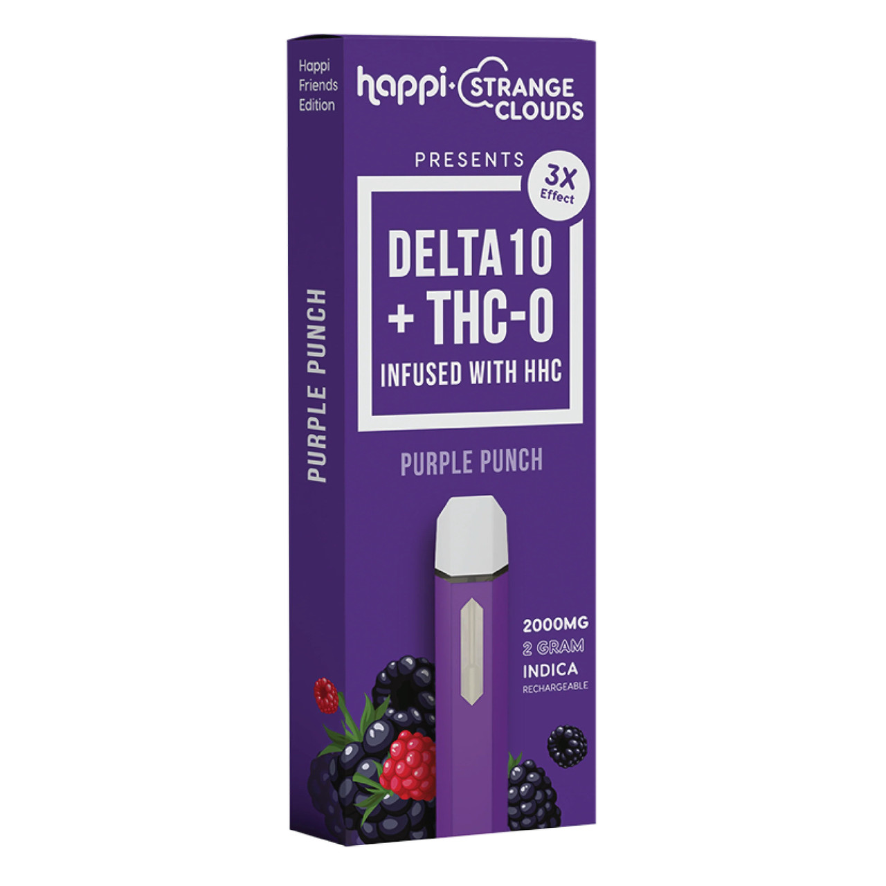 Happi + Strange Clouds Delta 10 + THC-O + HHC Disposable 2ml Vape Pen - Calm Leaf Happi + Strange Clouds Delta 10 + THC-O + HHC Disposable 2ml Vape Pen - Calm Leaf