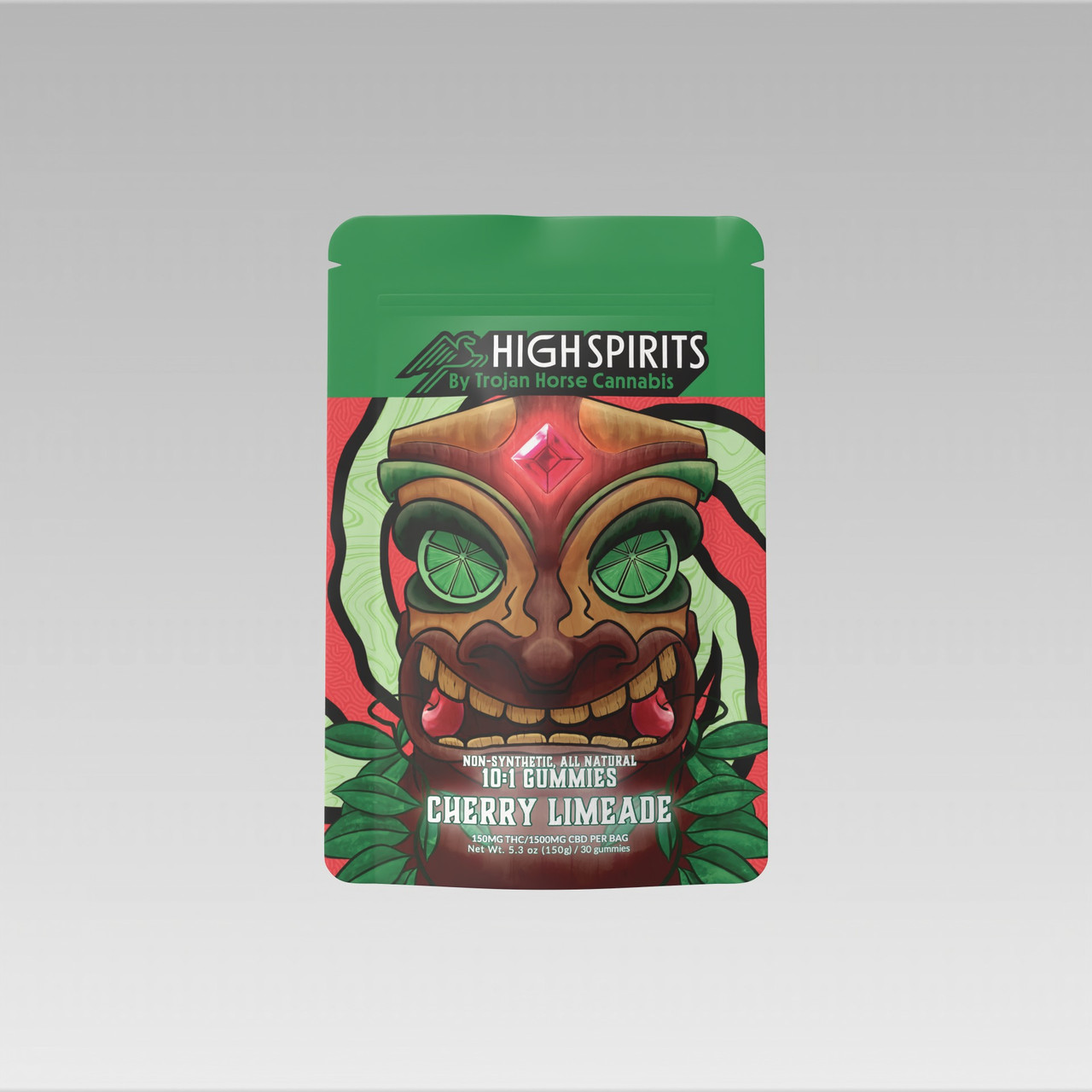 High Spirits Delta 9 THC + CBD 10:1 Gummies - Calm Leaf