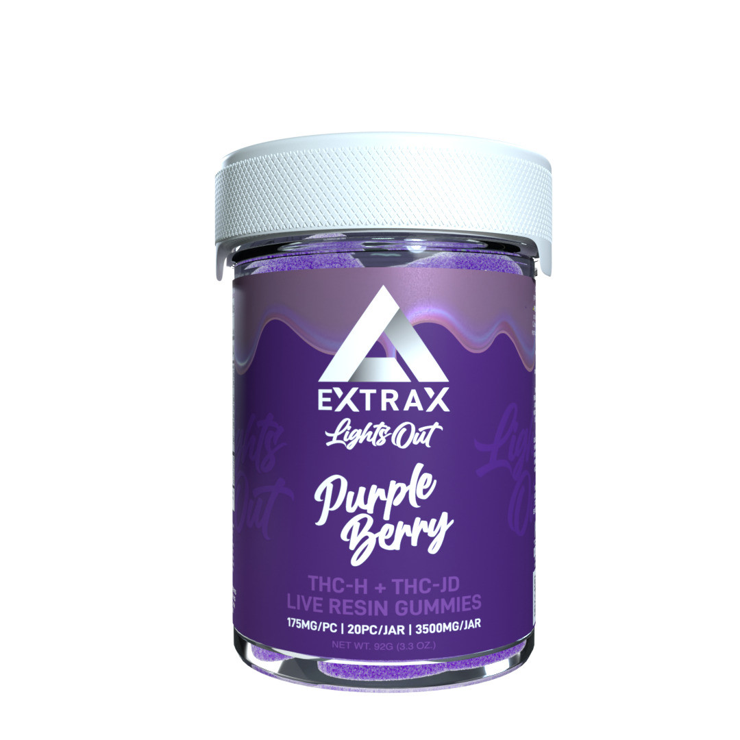 Delta Extrax THCh + THCjd Live Resin Gummies - Calm Leaf