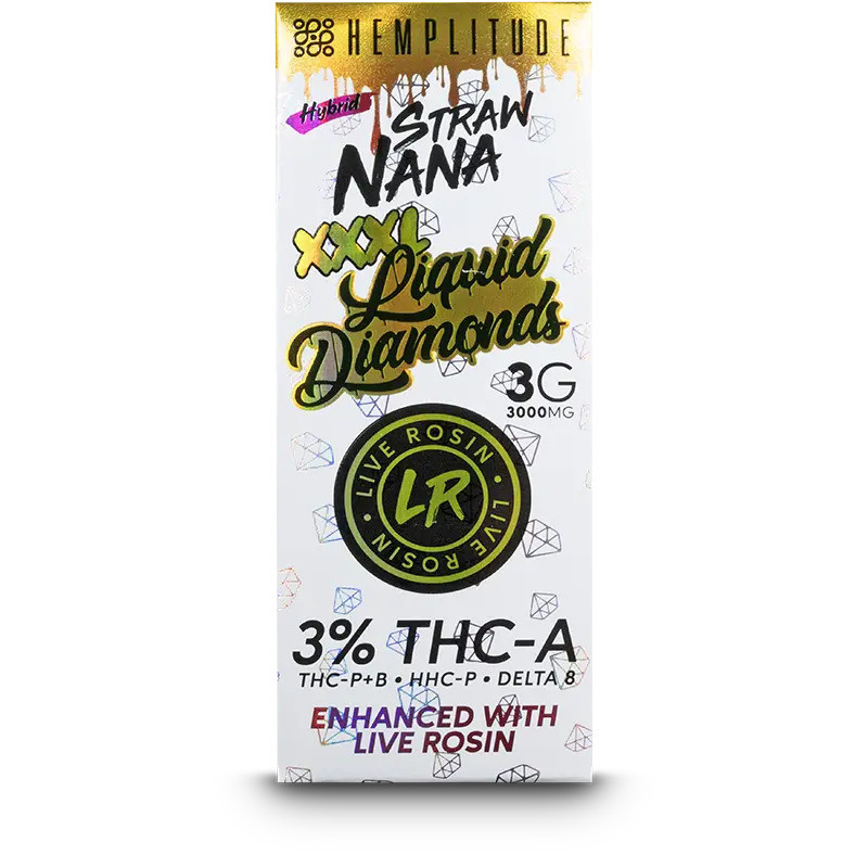 Hemplitude XXXL Liquid Diamonds 3G Disposable Vape Pen - Calm Leaf
