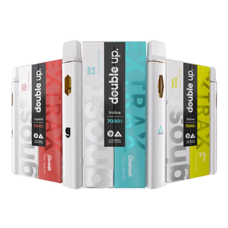 Ghost + Delta Extrax THCA + HXY9 + D9 3.5G Duo Disposable Vape Pen