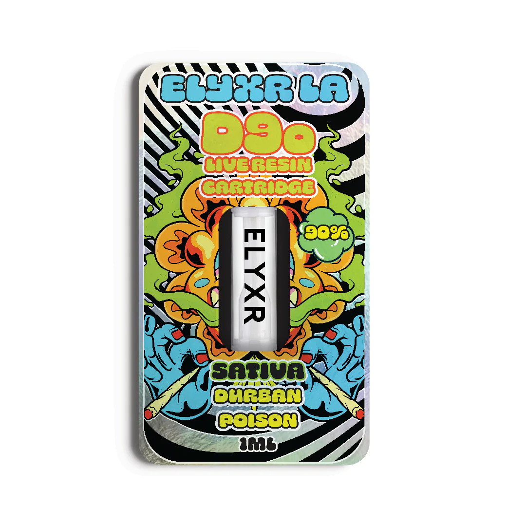 Elyxr D9o Live Resin Vape Cartridge - Calm Leaf