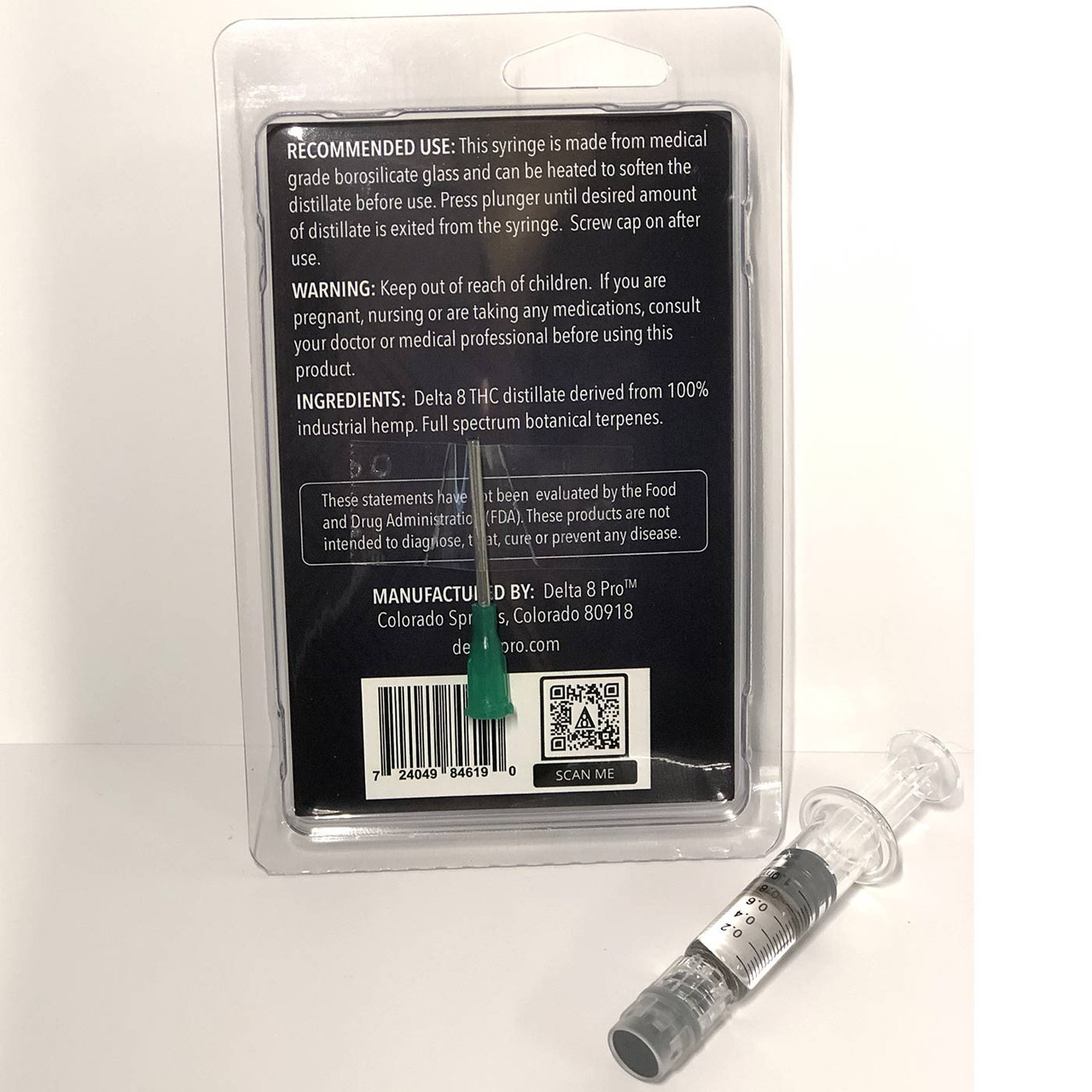 Delta 8 Pro Delta 8 THC Terpene Infused Distillate Syringe - Calm Leaf