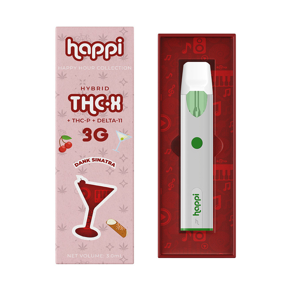 Happi THC-X + THC-P + Delta 11 THC Disposable 3ml Vape Pen - Calm Leaf