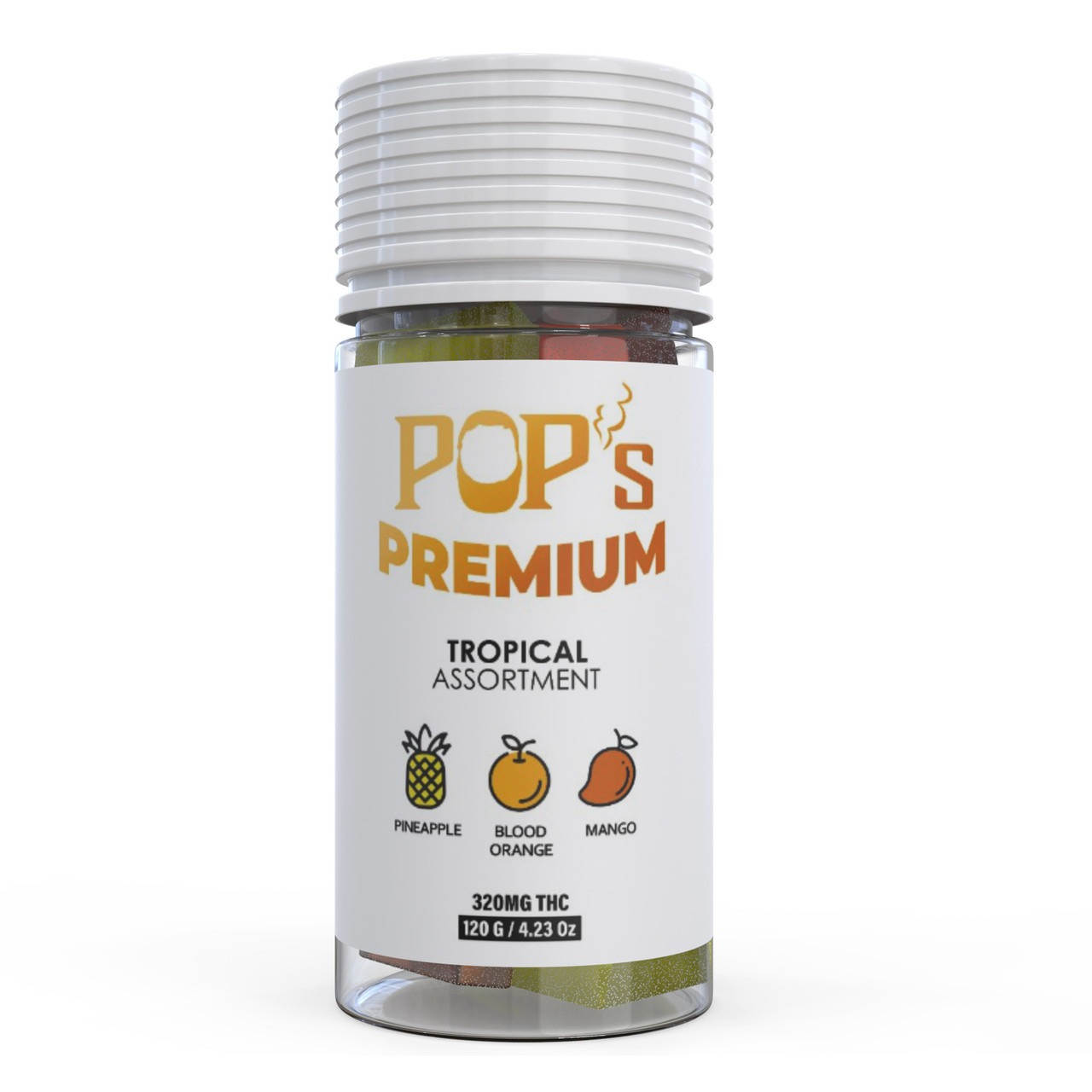 Pops Premium Delta 9 THC Assortment Vegan Gummies - Calm Leaf