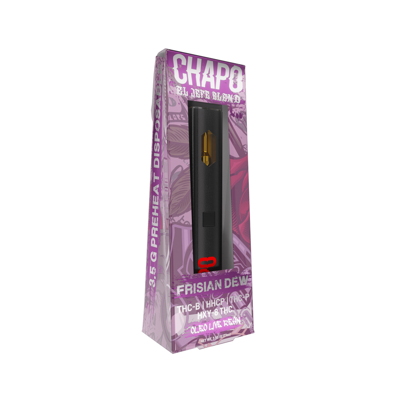 Chapo Extrax El Jefe Blend THCB + HHCP + THCP + HXY-8 THC Disposable Vape  Pen - Calm Leaf