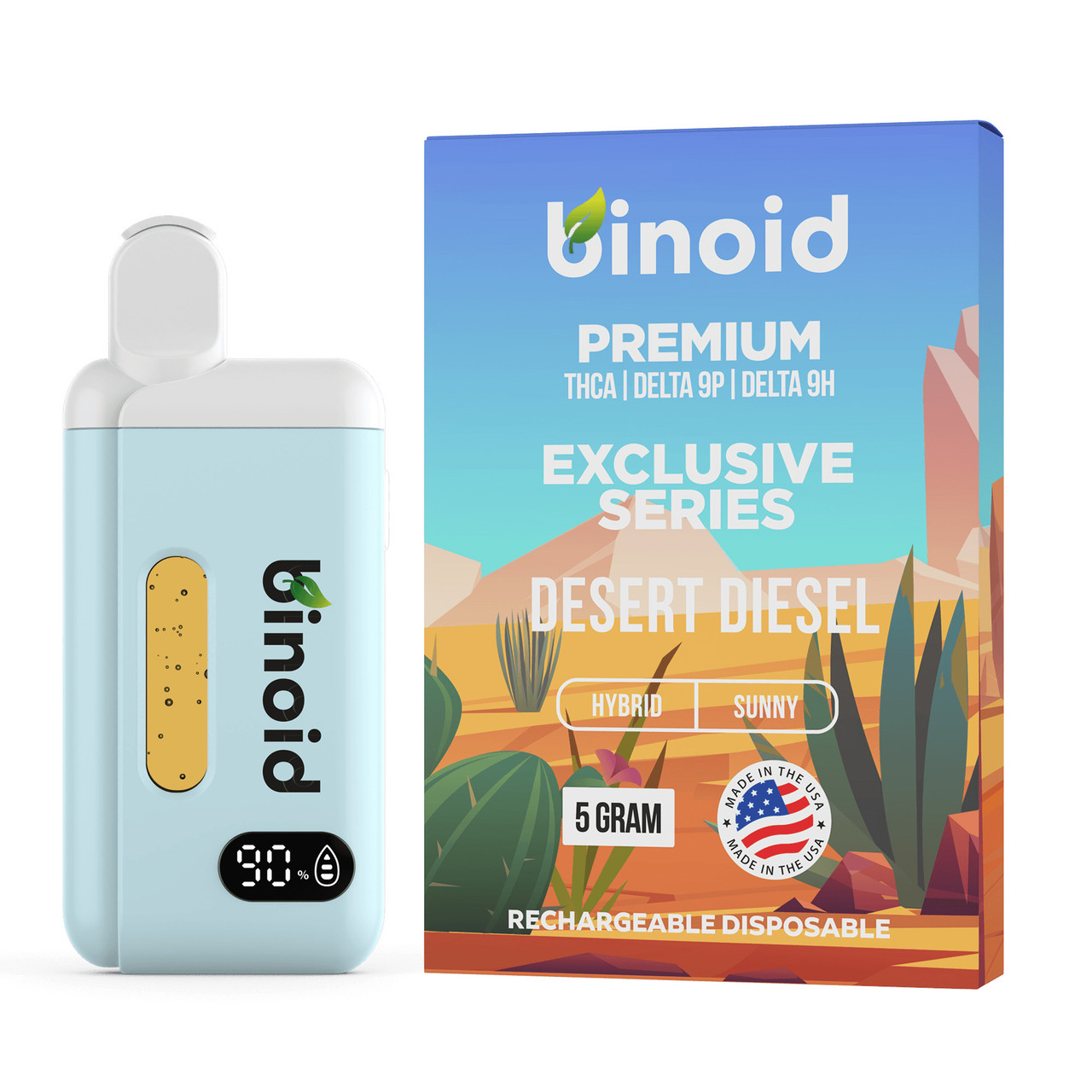 5 gram disposable vape Binoid Exclusive Series THCA Live Resin Blend 5G Disposable Vape Pen