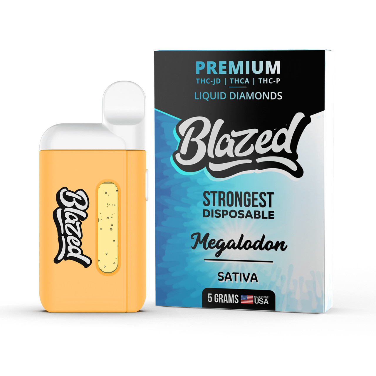 Blazed Liquid Diamonds THCA + Delta 9P + THC-JD 5G Disposable Vape Pen -  Calm Leaf