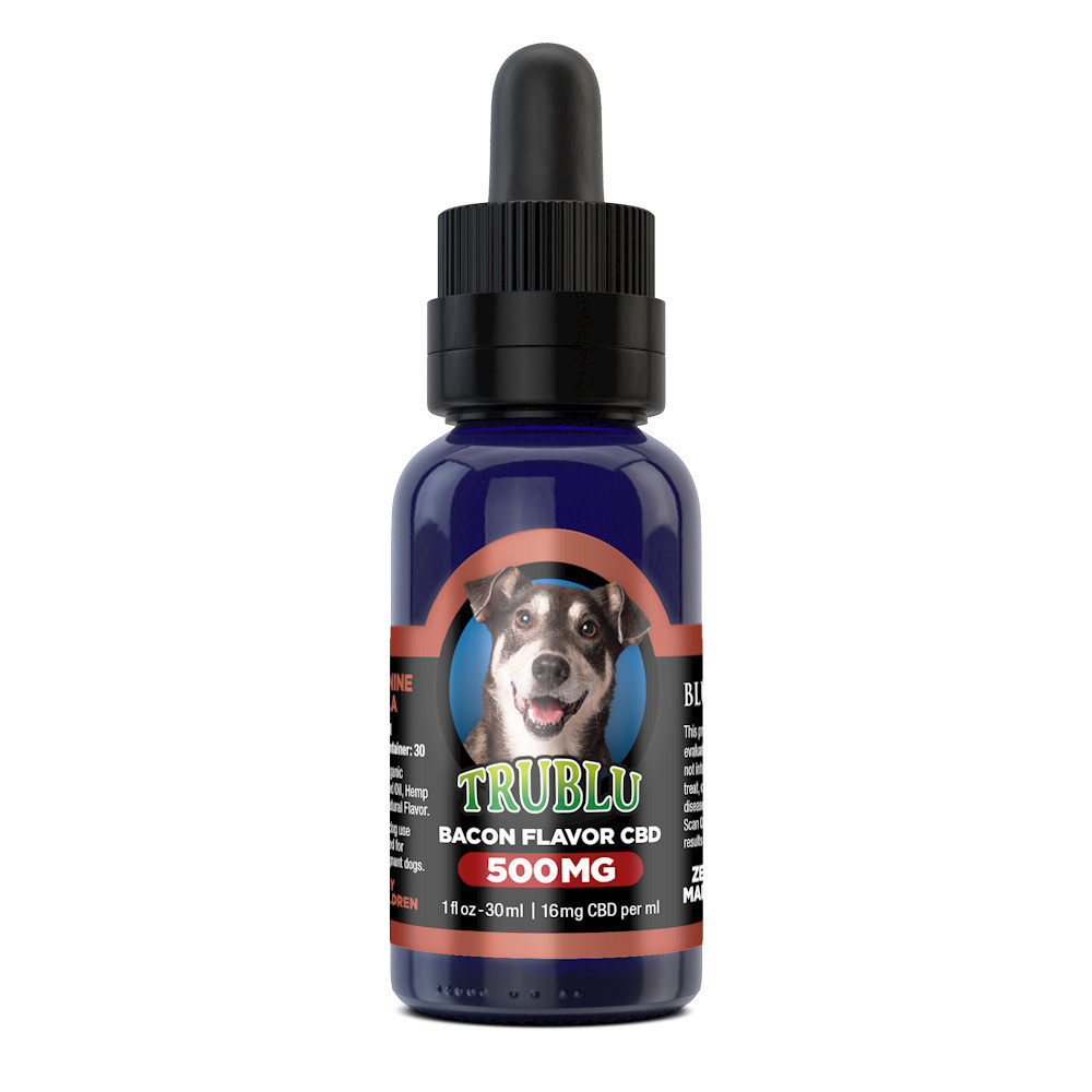 Blue Moon Hemp TruBlu Bacon CBD Dog Tincture - Calm Leaf