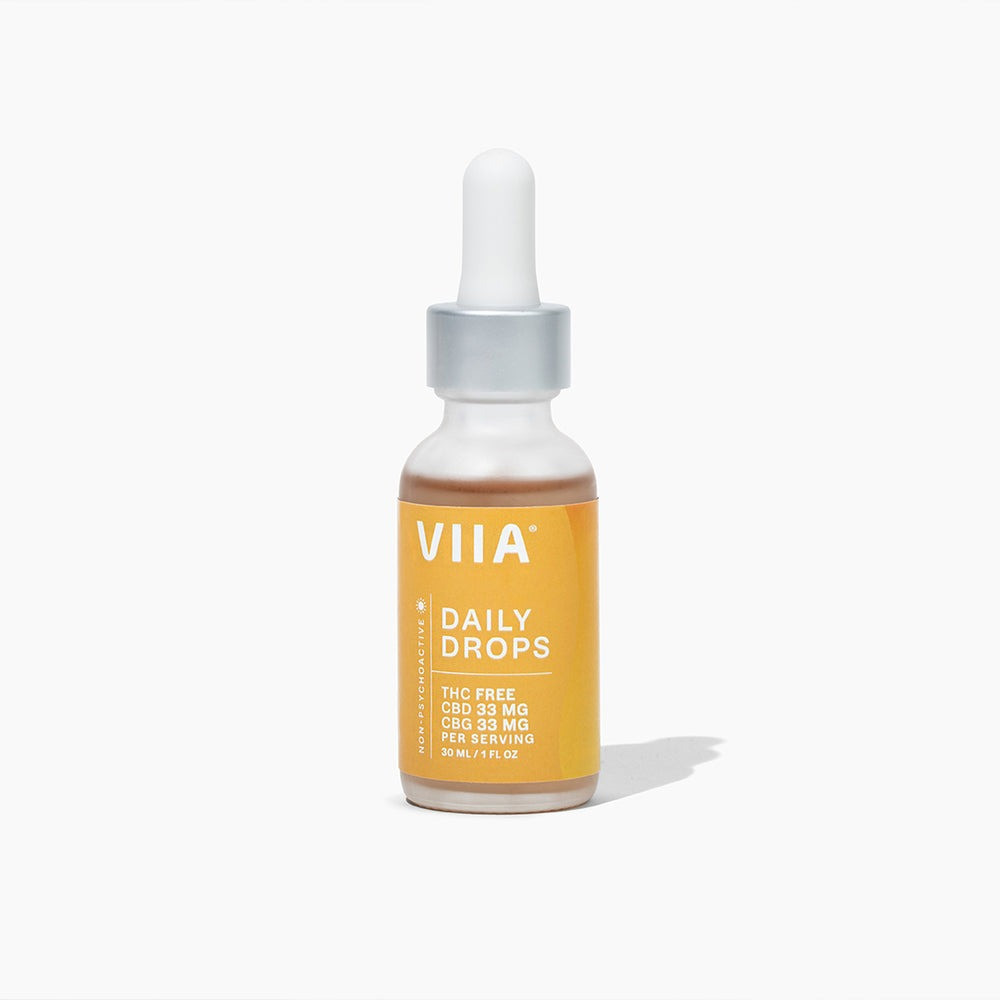 VIIA Broad Spectrum CBD + CBG Daily Drops - Calm Leaf