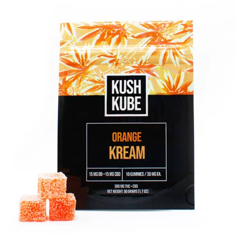 Kush Kube Delta 9 THC + CBD Gummies - Calm Leaf