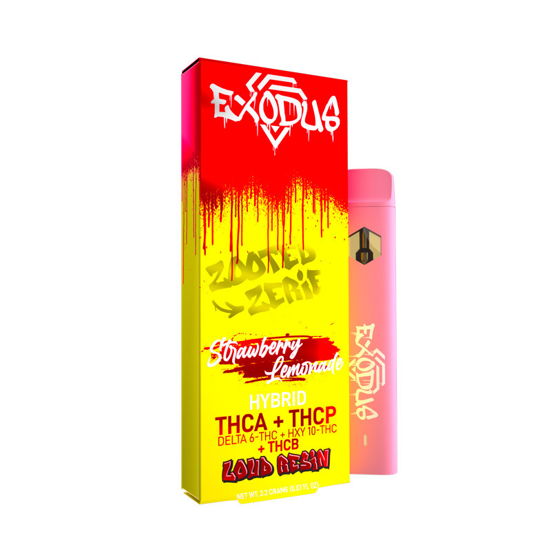 Exodus Zooted THCA + THCP + THCB + D6 + HXY10 THC Loud Resin 2.2G Disposable  Vape Pen