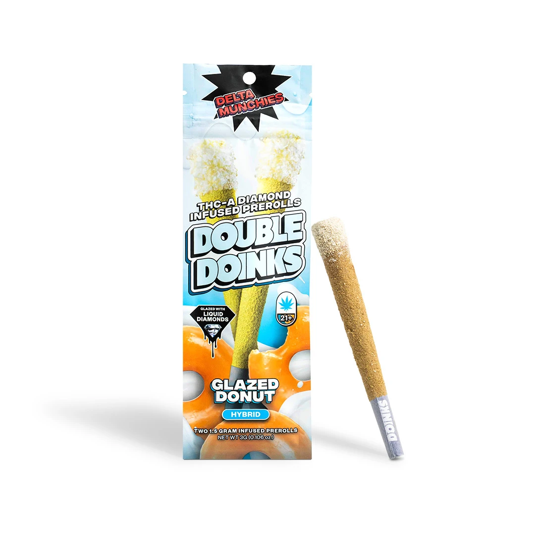 doinks vapes blue diamond Delta Munchies Double THC-A Infused Prerolls Fruitii Color:Forest Green Wholesale Disposable Vapes |