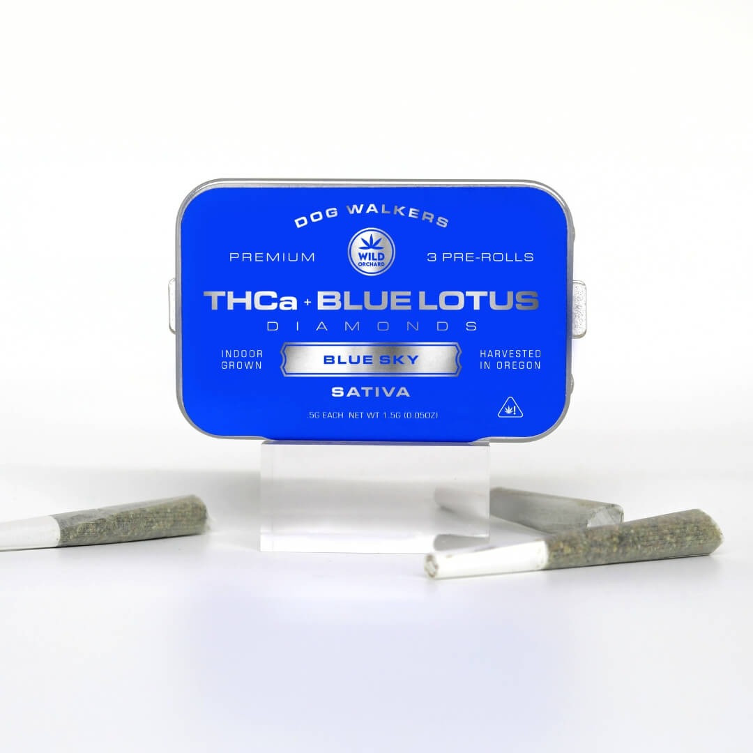 Wild Orchard Blue Lotus THCa Diamonds Pre-Rolls - Calm Leaf